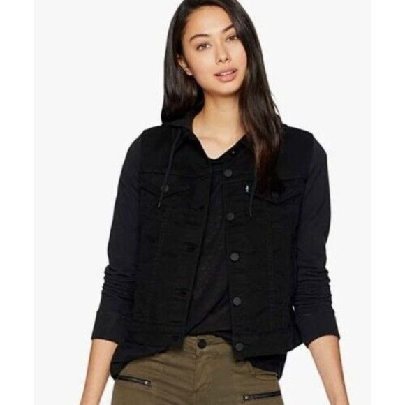 Levi's Jackets & Blazers - Levi's Womens Hybrid Denim Jacket in Black Size XL